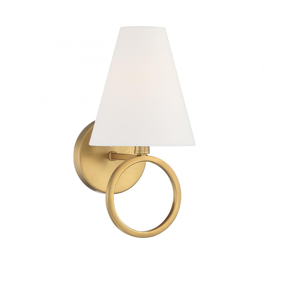 Compton 1-Light Wall Sconce in Warm Brass