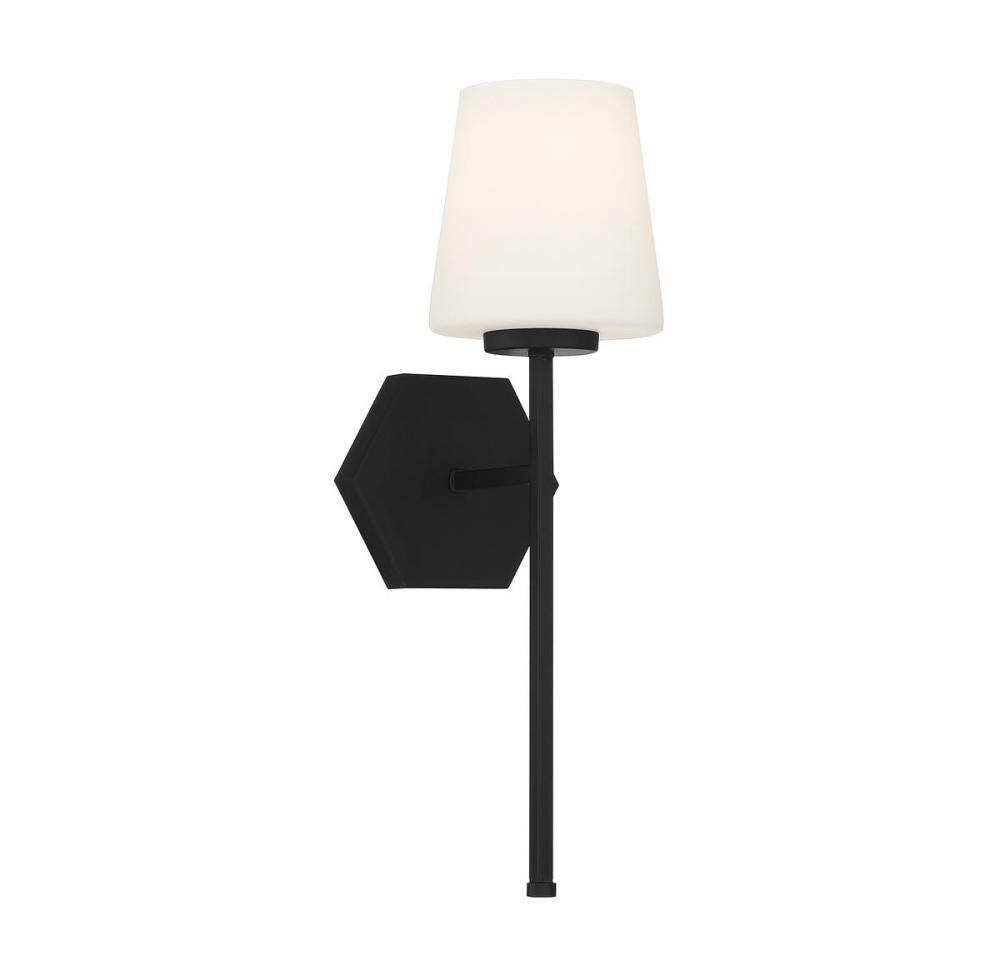Conover 1-Light Wall Sconce in Matte Black