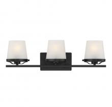  L8-5250-3-BK - Klein 3-Light Bathroom Vanity Light in Matte Black