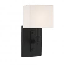 Brechers Lighting Items L9-8550-1-89 - Collins 1-Light Wall Sconce in Matte Black