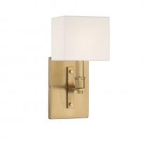 Brechers Lighting Items V6-L9-8550-1-322 - Collins 1-Light Wall Sconce in Warm Brass