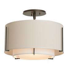  126501-SKT-07-SF1099-SA1590 - Exos Small Double Shade Semi-Flush