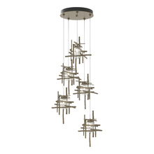  131126-SKT-STND-84-II0728 - Tura 5-Light Seeded Glass Pendant