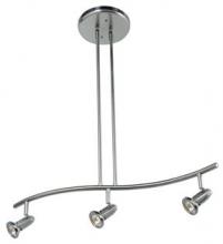  52205-BS - 3 Light Adjustable Pendant or Semi-Flush