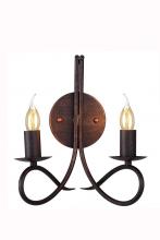  1452W9DB - Lyndon 2 Light Dark Bronze Wall Sconce