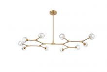  3508D56G - Zayne 10 Light Pendant in Gold