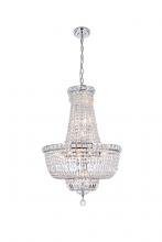  V2528D22C/RC - Tranquil 22 Light Chrome Chandelier Clear Royal Cut Crystal