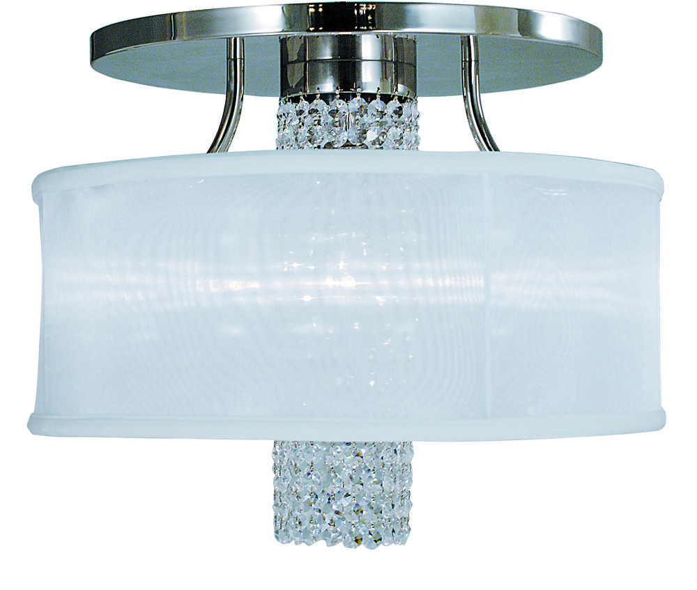 Single Light Semi-Flush Mount from the Angelique Collection