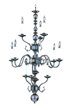 Framburg 9132 MB - 12-Light Mahogany Bronze Jamestown Foyer Chandelier