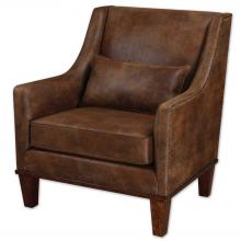  23030 - Clay Leather Armchair