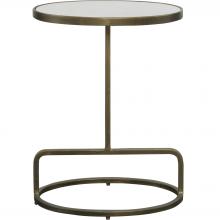  25135 - Jessenia White Marble Accent Table