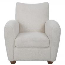  23682 - Teddy White Shearling Accent Chair