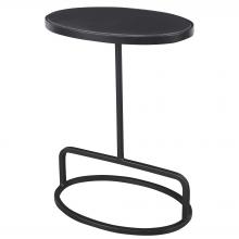  25207 - Jessenia Black Marble Accent Table