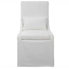  23728 - Coley White Armless Chair