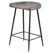  22885 - Cordova Carved Wood Counter Stool