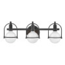 Hinkley 53773BK - Medium Three Light Vanity