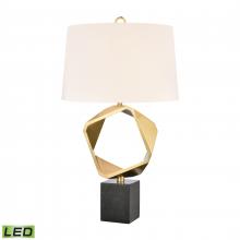 ELK Home H0019-9595-LED - Optical 32'' High 1-Light Table Lamp - Brass - Includes LED Bulb
