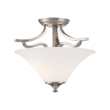  TC0020217 - Thomas - Treme 13'' Wide 2-Light Semi Flush Mount - Brushed Nickel