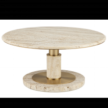  4000-0184 - Miles Travertine Cocktail Table