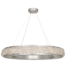  878040ST - Arctic Halo 38"W Round Pendant